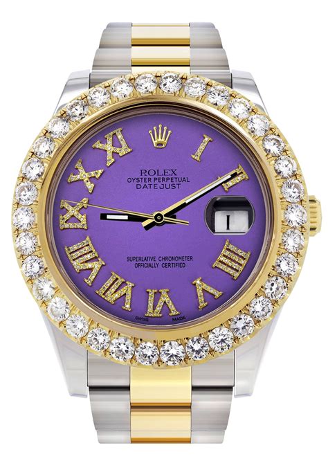 purple dial rolex|rolex datejust purple face.